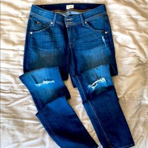 Hudson blue jeans.